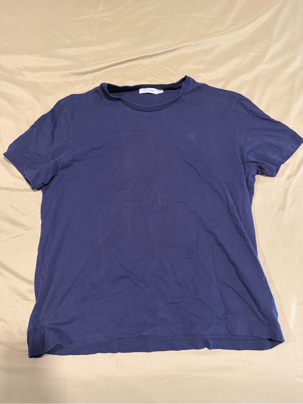 Calvin Klein Men’s Dark Blue Crew Neck Tee